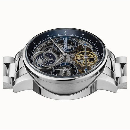 Ingersoll The Jazz Stainless Steel Blue Skeleton Dial Automatic I07707 Men's Watch