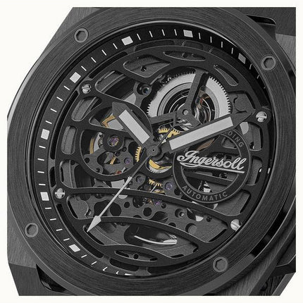 Ingersoll The Springfield Black Skeleton Dial Automatic I15201 Men's Watch