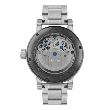 Ingersoll The Arc Moon Phase Stainless Steel Silver Skeleton Dial Automatic I16002 Men's Watch