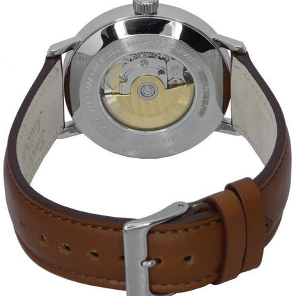 Iron Annie Bauhaus Leather Strap Beige Dial Automatic 50505 Men's Watch