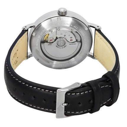 Iron Annie Amazonas Impression Leather Strap Black Dial Automatic 59602 Men's Watch