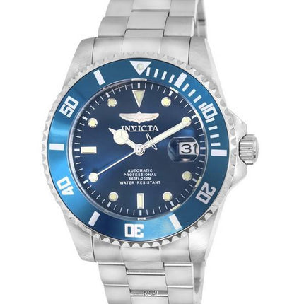 Invicta Pro Diver Stainless Steel Blue Dial Automatic Divers 36972 200M Men's Watch