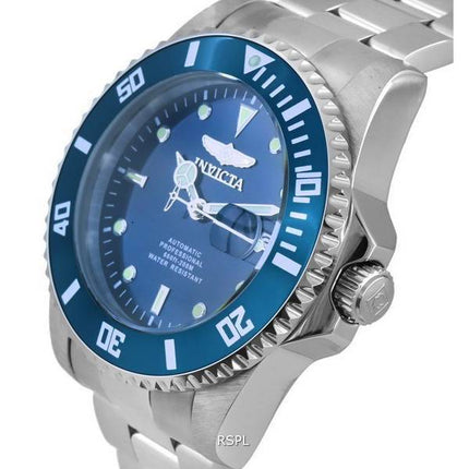 Invicta Pro Diver Stainless Steel Blue Dial Automatic Divers 36972 200M Men's Watch