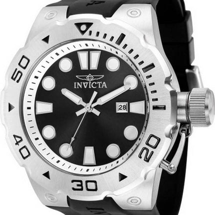 Invicta Pro Diver Silicone Black Dial Quartz 36996 100M Men's Watch