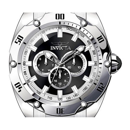 Invicta Venom GMT Stainless Steel Black Dial Quartz 45729 100M Men's Watch