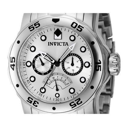 Invicta Pro Diver Retrograde GMT Silver Dial Quartz Diver's 46994 200M Men's Watch