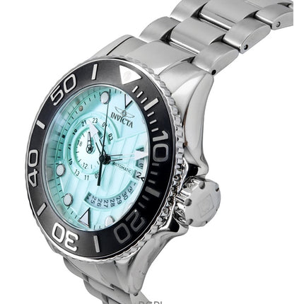 Invicta Grand Diver GMT Stainless Steel Turquoise Dial Automatic 47541 300M Men's Watch