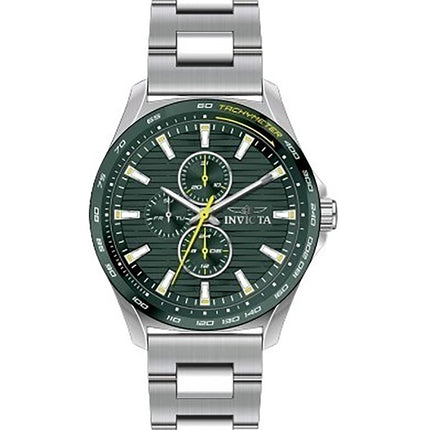 Invicta Racing Stainless Steel Green Dial Quartz 47549 Men's Watch