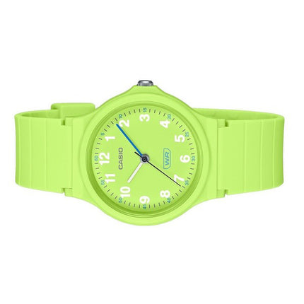 Casio Pop Analog Lime Green Bio Based Resin Strap Lime Green Dial Quartz LQ-24B-3B Women's Watch