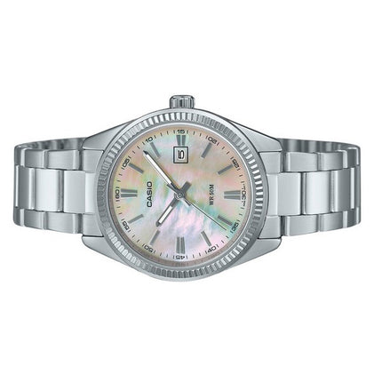 Casio Standard Analog Stainless Steel Mother Of Pearl Dial Quartz LTP-1302DS-4AV Women's Watch