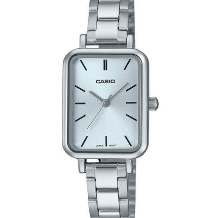 Casio Standard Analog Stainless Steel Light Blue Dial Quartz LTP-V009D-2E Women's Watch