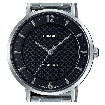 Casio Standard Analog Stainless Steel Black Dial Quartz LTP-VT04D-1A Women's Watch