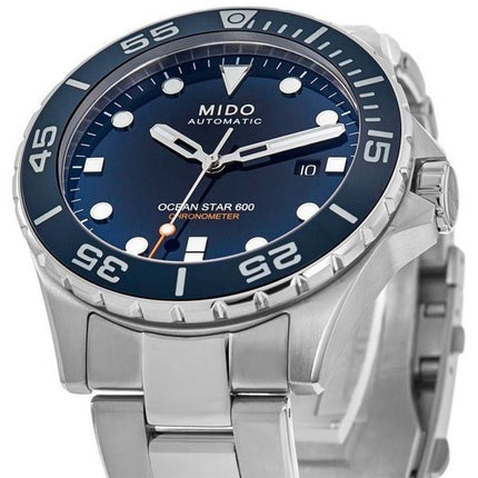 Mido Ocean Star 600 Chronometer Blue Dial Automatic Divers M026.608.11.041.01 600M Men's Watch