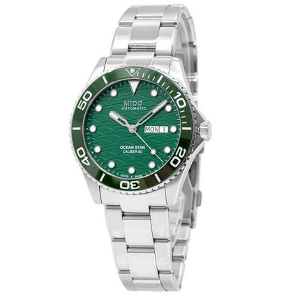 Mido Ocean Star 200C Stainless Steel Green Dial Automatic Diver's M042.430.11.091.00 200M Men's Watch