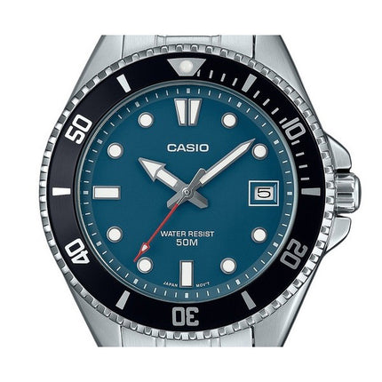 Casio Standard Analog Stainless Steel Blue Dial Quartz MDV-10D-2A1V Men's Watch