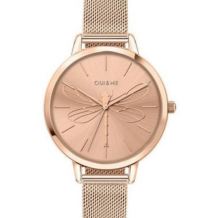 Oui  Me Grande Amourette Rose Gold Tone Stainless Steel Quartz ME010035 Women's Watch