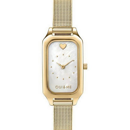 Oui & Me Finette White Dial Gold Tone Stainless Steel Quartz ME010198 Women's Watch