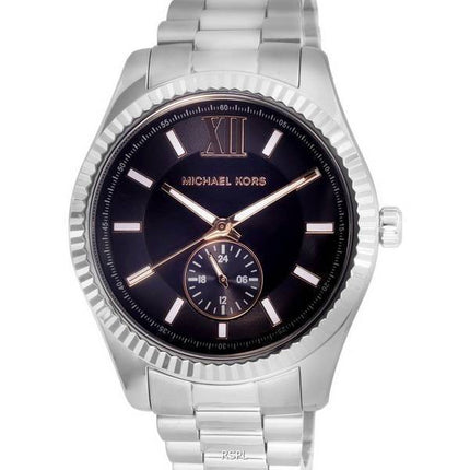 Michael Kors Lexington Stainless Steel Multifunction Black Dial Quartz MK8946 100M Men's Watch