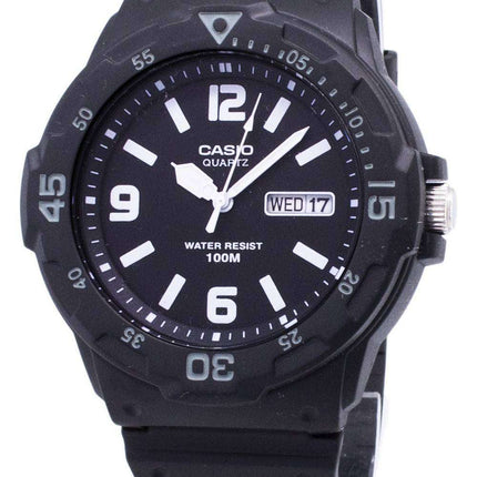 Casio Quartz Analog 100M Black Resin Strap MRW-200H-1B2VDF MRW-200H-1B2V Men's Watch