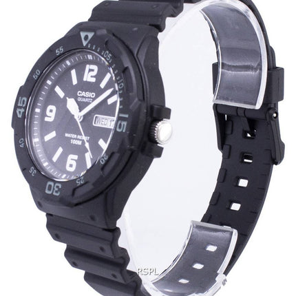 Casio Quartz Analog 100M Black Resin Strap MRW-200H-1B2VDF MRW-200H-1B2V Men's Watch