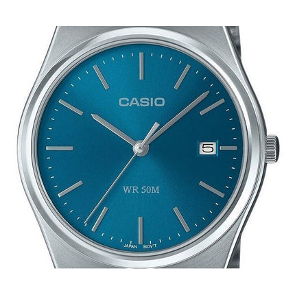 Casio Standard Analog Stainless Steel Blue Dial Quartz MTP-B145D-2A2 Men's Watch