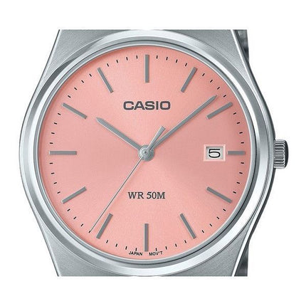 Casio Standard Analog Stainless Steel Pink Dial Quartz MTP-B145D-4AV Unisex Watch