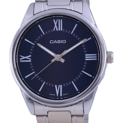 Casio Blue Dial Stainless Steel Analog Quartz MTP-V005D-2B5 MTPV005D-2 Men's Watch