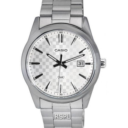 Casio Analog Stainless Steel Silver Dial Quartz MTP-VD03D-7A MTPVD03D-7 Men's Watch