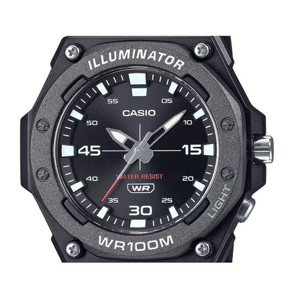 Casio Standard Analog Resin Strap Black Dial Quartz MW-620H-1A 100M Men's Watch
