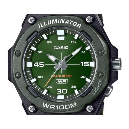 Casio Standard Analog Resin Strap Green Dial Quartz MW-620H-3AV 100M Men's Watch
