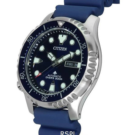 Citizen Promaster Silicon Strap Blue Dial Automatic Diver's NY0141-10L 200M Men's Watch