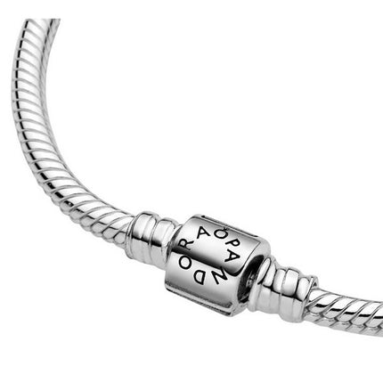 Pandora Moments Barrel Clasp Snake Chain Bracelet 598816C00-20 For Women