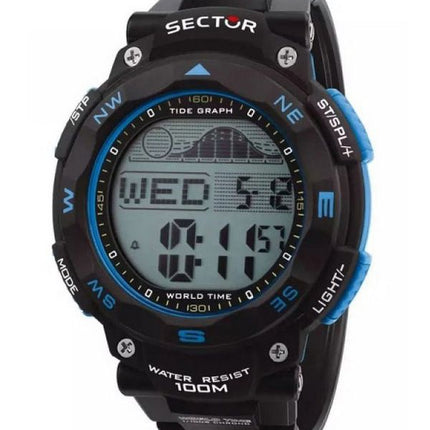 Sector EX-35 Digital Black Dial Quartz R3251534002 100M Men's Watch