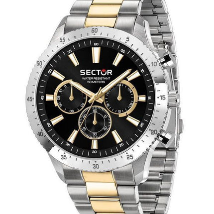 Sector 270 Multifunction Two Tone Stainless Steel Black Dial Quartz R3253578026 Men's Watch