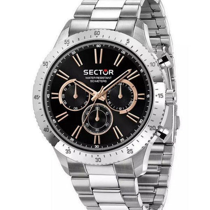 Sector 270 Multifunction Stainless Steel Black Dial Quartz R3253578028 Men's Watch