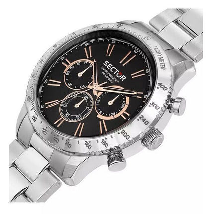 Sector 270 Multifunction Stainless Steel Black Dial Quartz R3253578028 Men's Watch