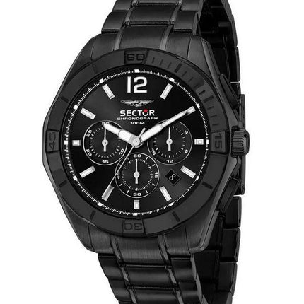 Sector 790 Chronograph Black Dial Stainless Steel Quartz R3273631004 100M Men's Watch