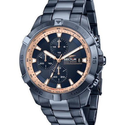 Sector ADV2500 Chronograph Stainless Steel Blue Dial Quartz R3273643007 100M Men's Watch