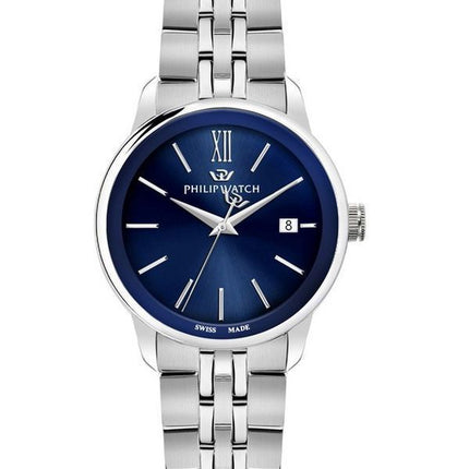 Philip Watch Anniversary Stainless Steel Blue Dial Quartz R8253150040 100M Men's Watch