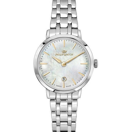Philip Watch Audrey Stainless Steel Mother Of Pearl Dial Quartz R8253150513 Women's Watch