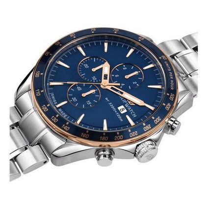 Philip Watch Blaze Chronograph Stainless Steel Blue Dial Quartz R8273995006 100M Men's Watch