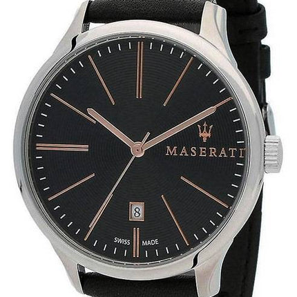 Maserati Attrazione Black Dial Quartz R8851126003 100M Men's Watch