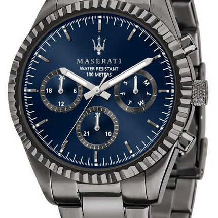 Maserati Competizione Blue Dial Stainless Steel Quartz R8853100019 100M Men's Watch