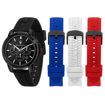 Maserati SuccessoChronograph Silicon Quartz R8871648006 Men's Watch With Gift Set