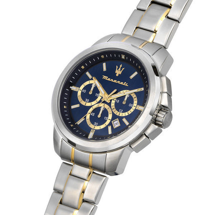 Maserati Successo Chronograph Stainless Steel Blue Dial Quartz R8873621016 Men's Watch