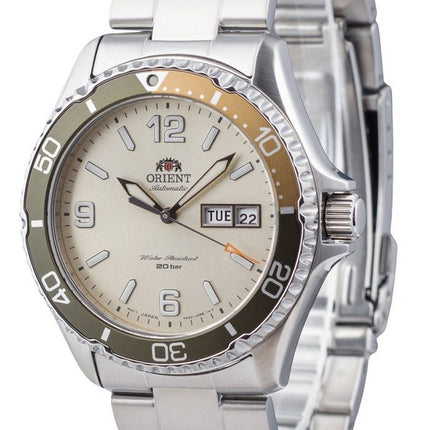 Orient Mako III Kamasu Stainless Steel Silver Dial Automatic Diver's RA-AA0821S19B 200M Men's Watch