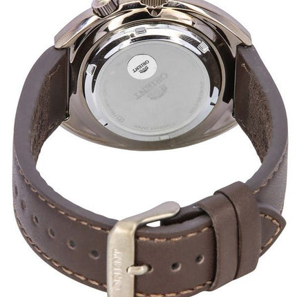 Orient Neo Classic Sports Brown Leather Strap Black Dial Automatic RA-AA0E06B19B RA-AA0E06B39B 200M Men's Watch