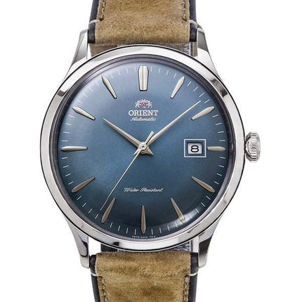 Orient Bambino Version 4 Classic Suede Leather Strap Blue Dial Automatic RA-AC0P03L10B Men's Watch