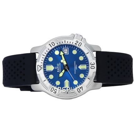 Ratio FreeDiver Professional Sapphire Blue Sunray Dial Quartz RTF023 200M Men's Watch