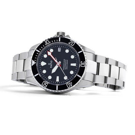 Ratio FreeDiver Sapphire Stainless Steel Black Dial Automatic RTF041 200M Men's Watch